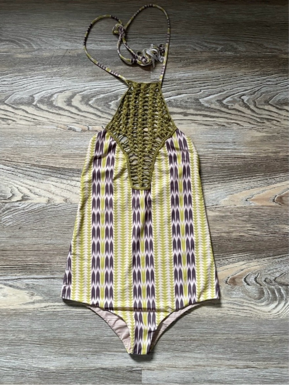 Acacia Swimwear 2014 Crochet Arrow print Teahupo’o One-piece